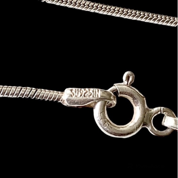 🌸Necklace🌸 925 sterling silver orange amber - Picture 9 of 11